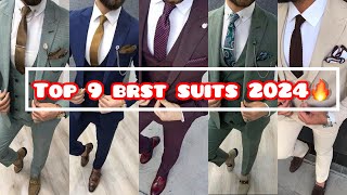 Top 9 Most Stylish Suits For Men 2024  ATTRACTIVE Blazers Outfits For Men  Style Coat Pants 🔥 [upl. by Oshinski]