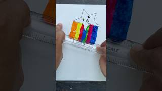 Easy DIY Rainbow Star Art 🌈💫 art shorts ytshorts creative kids [upl. by Ynalem]