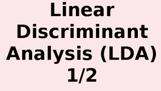 How Linear Discriminant Analysis LDA Classifier Works 12 [upl. by Griffin28]