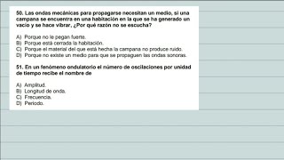 30 Ondas y su propagación  Preguntas EXAMEN UNAM [upl. by Anitsihc72]