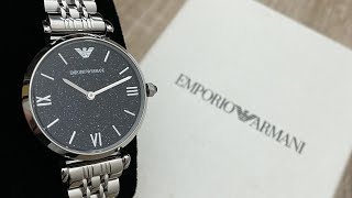 Emporio Armani Stainless Steel Ladies Watch AR11091 Unboxing UnboxWatches [upl. by Adyan102]