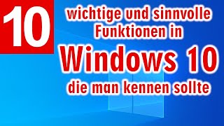 10 wichtige Windows 10 Tipps und Tricks ⭐ Texte diktieren ⭐ Speicher freigeben ⭐ Suche reparieren [upl. by Elrahc531]