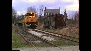 Lamoille Valley ALCOs Covered Bridges and Awesome Scenery in VT 05051992 [upl. by Theola208]