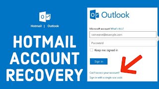 Hotmail Account Recovery 2021 How to ResetRetrieve Forgotten Hotmail Password [upl. by Mechelle]