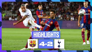 BARCELONA 42 TOTTENHAM HOTSPUR  HIGHLIGHTS [upl. by Hamil]