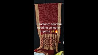 New arrival bandhni dupatta fastivespecialdupattadiwali weadding newdulhan onlineshopping ✨✨✨✨✨ [upl. by Ronica606]