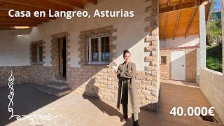 CASA EN VENTA EN LANGREO ASTURIAS PARA TERMINAR CON TERRAZA Y PEQUEÑO TERRENO 40000€asturias 🏡 [upl. by Vories]