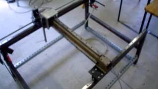 05 Test Riemenantrieb mit Schrittmotor 3Nm und LinuxCNC [upl. by Calhoun48]