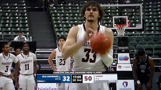 Technical foul on Old Dominions Chaunce Jenkins after UMass Matt Cross dunk [upl. by Fania382]