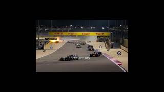 Romain Grosjean crash video [upl. by Lowis]