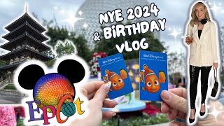 NYE 2024✨BIRTHDAY CELEBRATION 🎉DAY in DISNEY EPCOT ORLANDO shopping food amp more VLOG [upl. by Nnairac198]