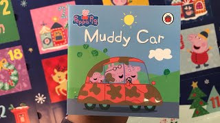 11 Muddy Car Peppa Pig Christmas Advent Calendar 24 Books  Read Aloud Book for Children [upl. by Robinson]