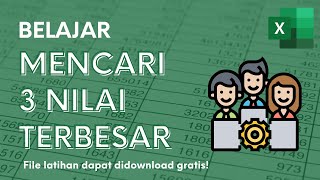 Mencari 3 Nilai Terbesar dan Terkecil di Excel dengan LARGE dan SMALL [upl. by Hagar786]