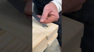 Square peg through a bridle joint woodworking [upl. by Elicia467]