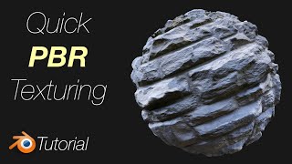 291 Blender Tutorial PBR Texturing in 3 Minutes for Beginners for Free [upl. by Onin]