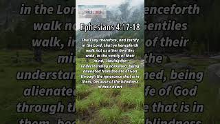 Daily Bible Verse Ephesians 41718 wordsofjesuseachday bibleverse wordfortoday faithjourney [upl. by Cesar789]