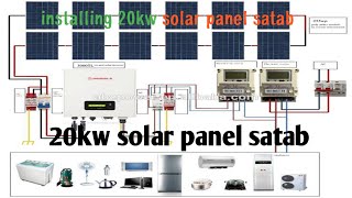 20kw ka solar panel satab How to 20kw solar panel satab [upl. by Davidde470]