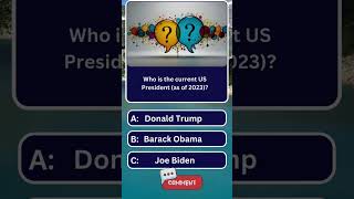 Who is the current US president 2023 General knowledge test game shorts foryou viralshorts [upl. by Eninnej]