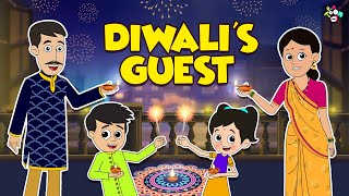 Diwalis Special Guest  Happy Diwali  Animated Stories  English Cartoon  Stories  PunToon Kids [upl. by Attlee575]