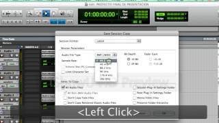 Cambiar formato de sesión Pro Tools 10 a Pro Tools 9  UTP [upl. by Nnyleak340]