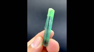 Natural Green Tourmaline Crystal from Afghanistan [upl. by Nolek]