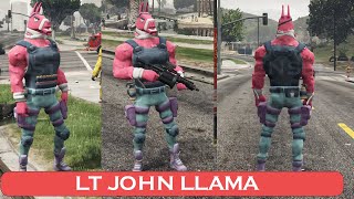 LT JOHN LLAMA FORTNITE GTA V PED  MOD [upl. by Herv]