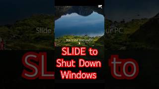 Slide to Shut Down 🤩😲🎉💯 windowstips windows11 new amazingshorts usefultips trendingshorts [upl. by Ttesil]