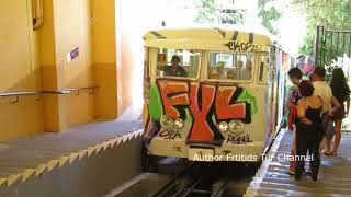 Tibidabo Funicular Barcelona Catalonia Spain [upl. by Nazay]