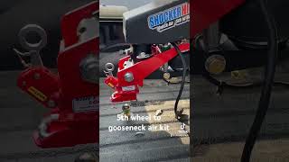 Nailed it  hooking up a 5thwheel to gooseneck airride kit on a camper [upl. by Saihtam403]