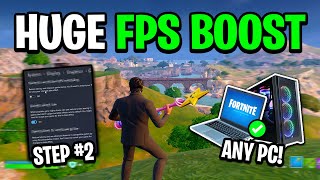 8 Quick Tips To BOOST FPS In Fortnite 🔧 Huge FPS Boost [upl. by Nodgnal51]