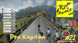 Tour de France 2024  Pro Kapitän 21  Bergwertungen holen [upl. by Huberto]