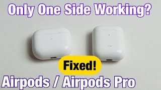 AirPods Only One Side Working Easy Fixes [upl. by Maryann]