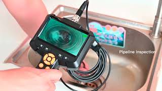 Industrial Endoscope Camera 43inch IPS Screen IP67 Waterproof HD1080P 8mm Lens Inspection Camera [upl. by Anama]