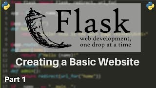 Flask Tutorial 1  How to Make Websites with Python [upl. by Judah]