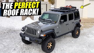 Installing THE BEST Platform Roof Rack on the Jeep🔥 BEAUTIFUL [upl. by Gibe994]