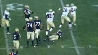 Navy vs Notre Dame  Amazing Sack [upl. by Elrae123]