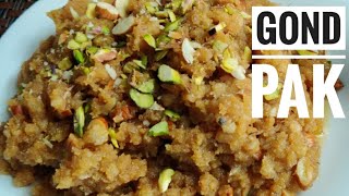 Bikaneri Gond Pak Recipe Gondpak recipe  हलवाई स्टाइल बीकानेरी गोंद पाक की रेसिपी  Padharo Sa [upl. by Alinna]