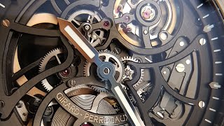 Girard Perregaux Laureato Skeleton Ceramic Ref GP000007  Blick ins Uhrwerk  movement functioning [upl. by Nicolette]