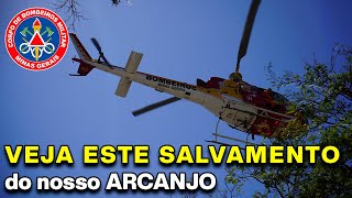 Salvamento realizado pelo Batalhão de Operações Aéreas dos Bombeiros [upl. by Ecnarrot626]