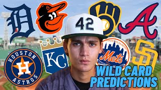 MLB WILD CARD PREDICTIONS [upl. by Ahsatsana796]