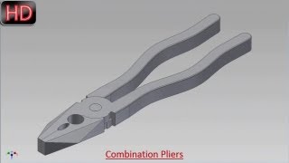 Combination Pliers Video Tutorial Autodesk Inventor [upl. by Noyad]