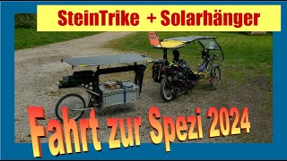 Spezi 2024  Anreise mit Liegerad und Solarhänger [upl. by Sosthina811]