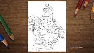 Sketching 101  How to Draw Superman [upl. by Hsaka]