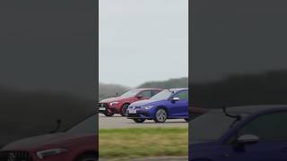 VW Golf R Vs AMG A45 drag race shorts vwgolfr vw amg carsyoutubeshorts creditcarwow [upl. by Alla309]