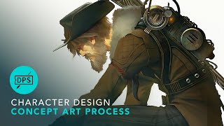 Character Design Concept Art Process  Professional Workflow [upl. by Nahk311]