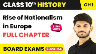 The Rise of Nationalism in Europe  One Shot Revision  Class 10 History Chapter 1  CBSE 202425 [upl. by Ahon]