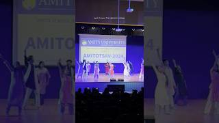 My first dance performance in college🥹❤ amityuniversity [upl. by Iaw162]