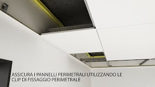 Rockfon® System T24 X DLC™  Installazione di sistemi a soffitto [upl. by Everara812]