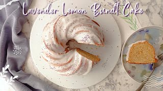 Lavender Lemon Bundt Cake [upl. by Gollin]