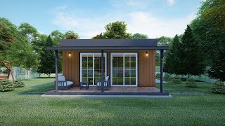 Fline 65m²15m² Modüler Çelik Ev Tiny House [upl. by Atsilac]